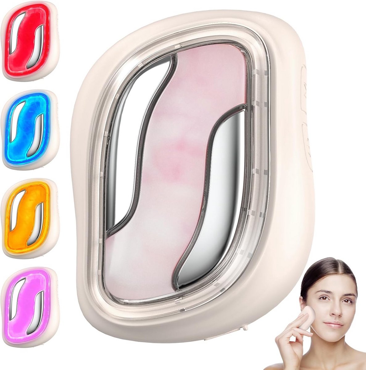 Elektrisch Gezichtsmassageapparaat met Warmte en Vibratie voor Anti-Rimpel Effect