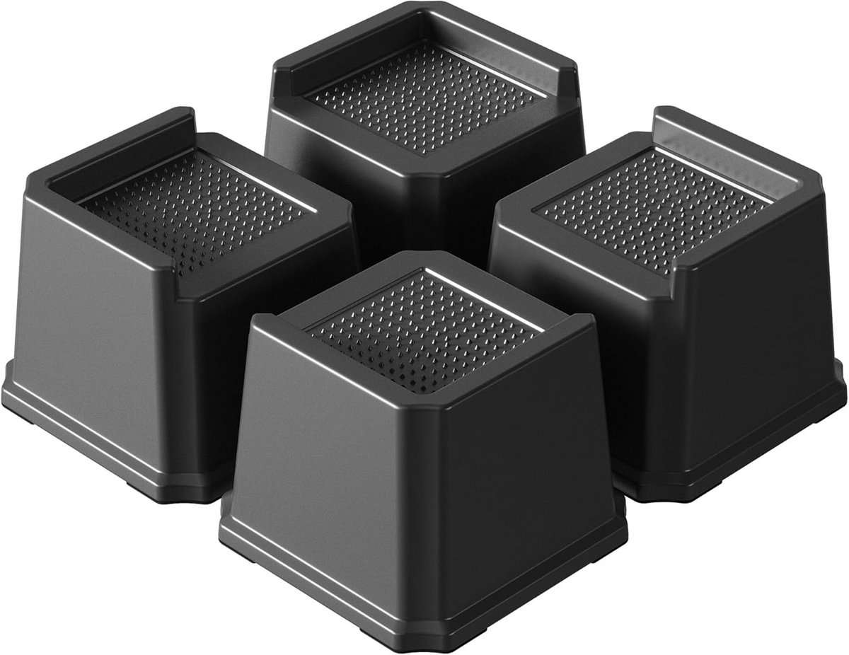 Zware Bedverhogers 7,6 cm L-vormig voor Meubels tot 680 kg - Set van 4