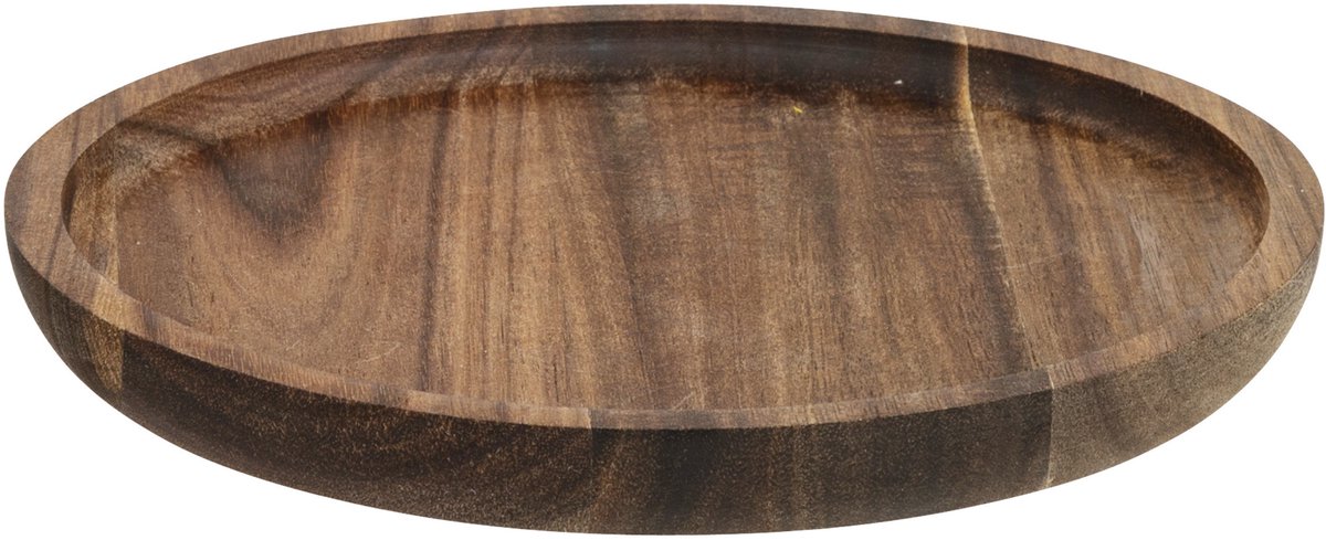 Secret de gourmet Serveerplank - acacia hout - D20 cm - rond - borrelplank