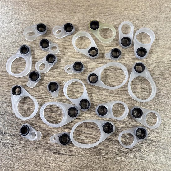 Geleidingsring Hengel Vishengel Reparatie Accessoires - Set van 24 stuks - Keramische Ooggeleider - Vissen Reparatie Accessoires — afbeelding 5