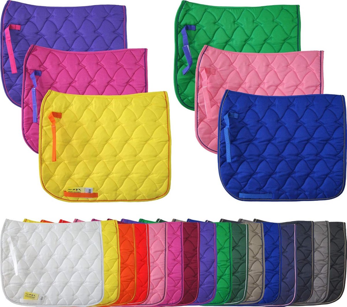 Zwart Dressuur Zadeldekje Hoogwaardige Demping en Fleece Voering