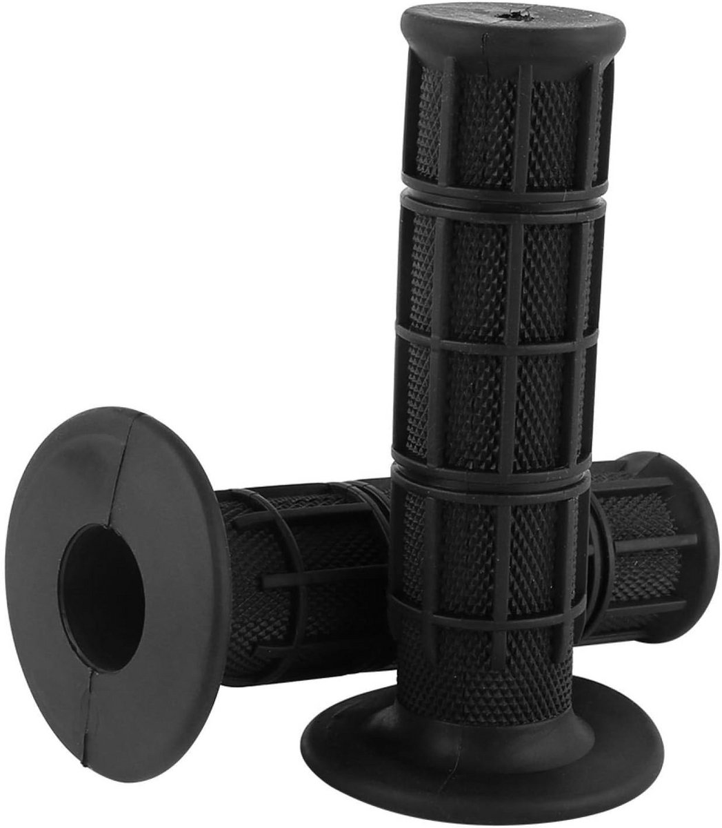 Universele Motorfiets Handvatten Zwart - 22mm Rubberen Handgrepen voor Scooter en Crossmotor