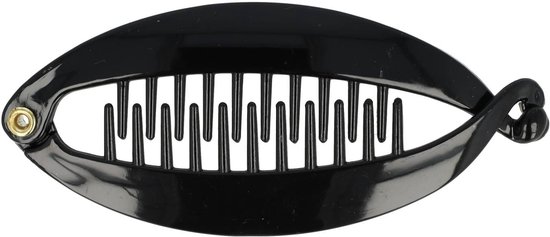 Accessoires capillaires Épingle à cheveux Pince banane 9 cm - Pince à queue - Basic - Noir - Pince à cheveux - Pince à queue allongée - Banana Clip - Hair Clip - Accessoire capillaire décoratif