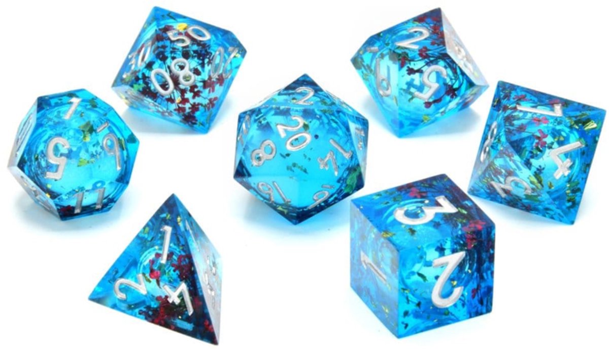 Glassstaff CritStones Liquid Core Dice Set Mermaid's Maelstrom (7) Dice