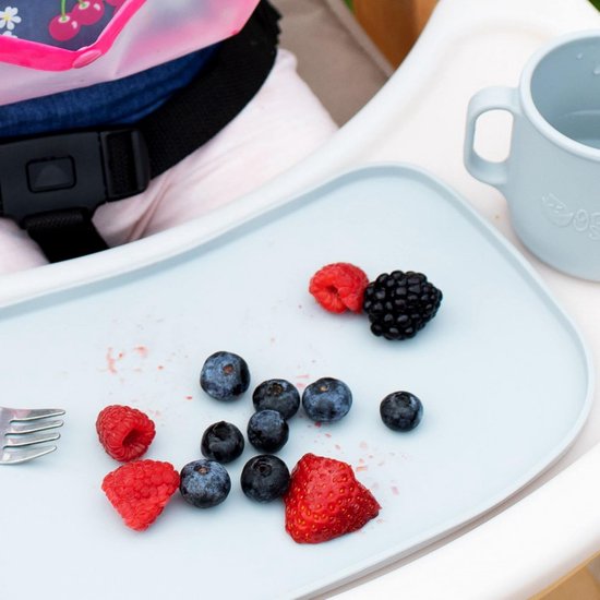 Zachte Siliconen Mini Placemat voor Baby en Peuter - Navy — afbeelding 2