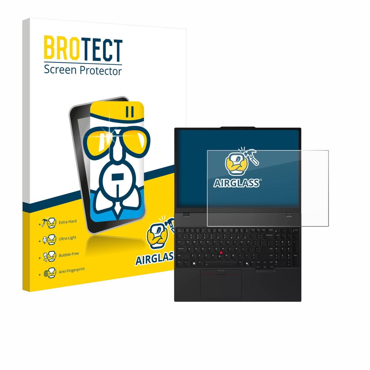 Screenprotector voor Lenovo ThinkPad T16 Gen 4 Beschermglas transparant