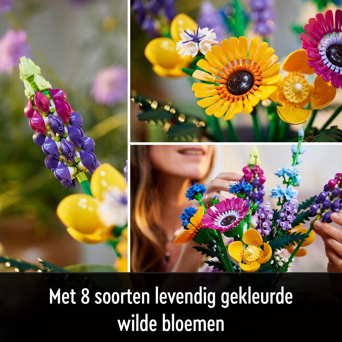 LEGO Icons Wilde Bloemen Boeket Bouwset voor Volwassenen, Botanical Collection - 10313 — afbeelding 16