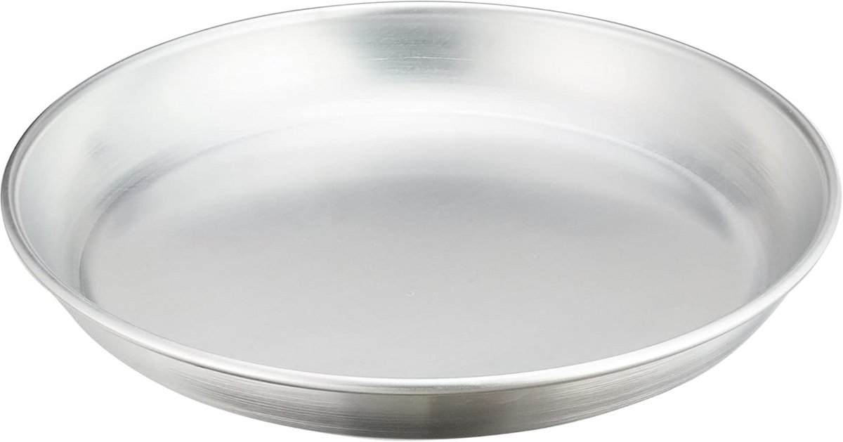 Aluminium dienblad 3 mm 50 cm voor zeevruchten zilver/zwart