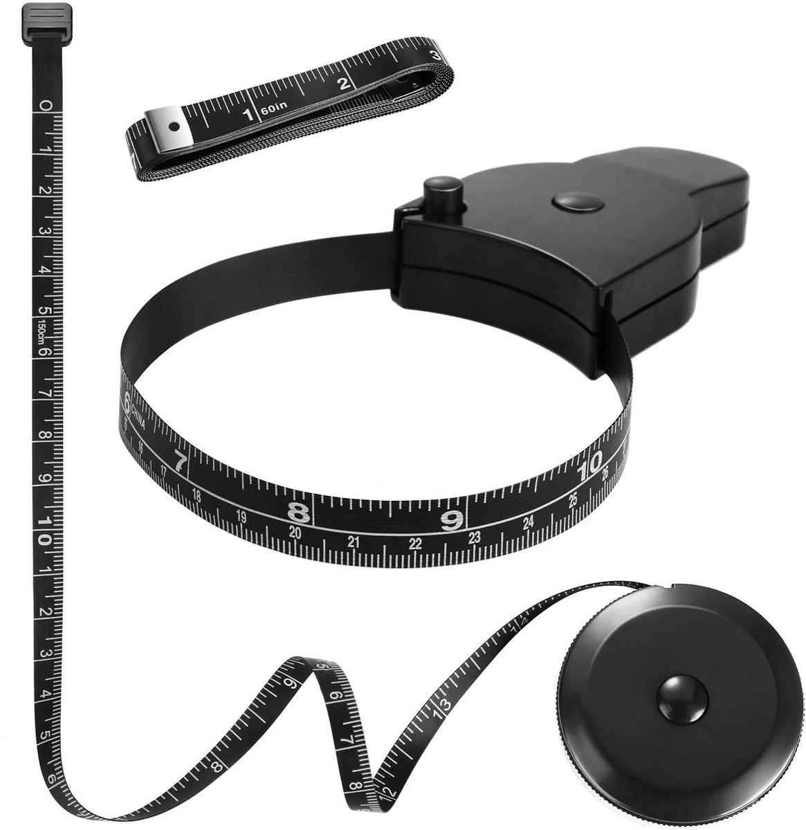 Set van 3 Flexibele Meetlinten voor Lichaam en Kleding - 152 cm