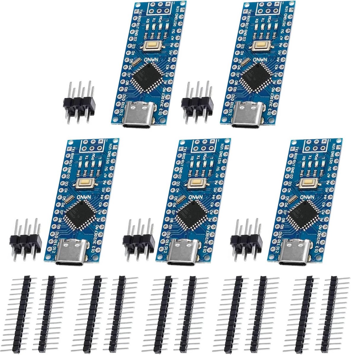 5 stuks CH340 USB naar Seriële Module Type-C 5V Microcontroller voor Arduino IDE