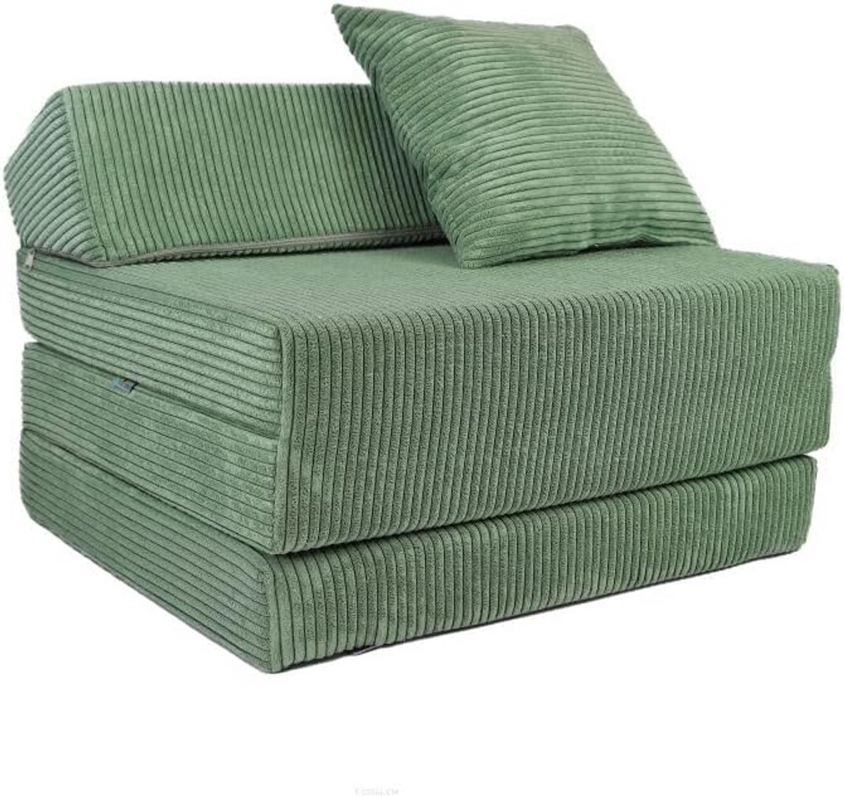 Opvouwbaar Logeerbed Matras 200x70x10 cm met Hoofdeinde en Kussen - Schuim Matras voor Camping en Kinderkamer