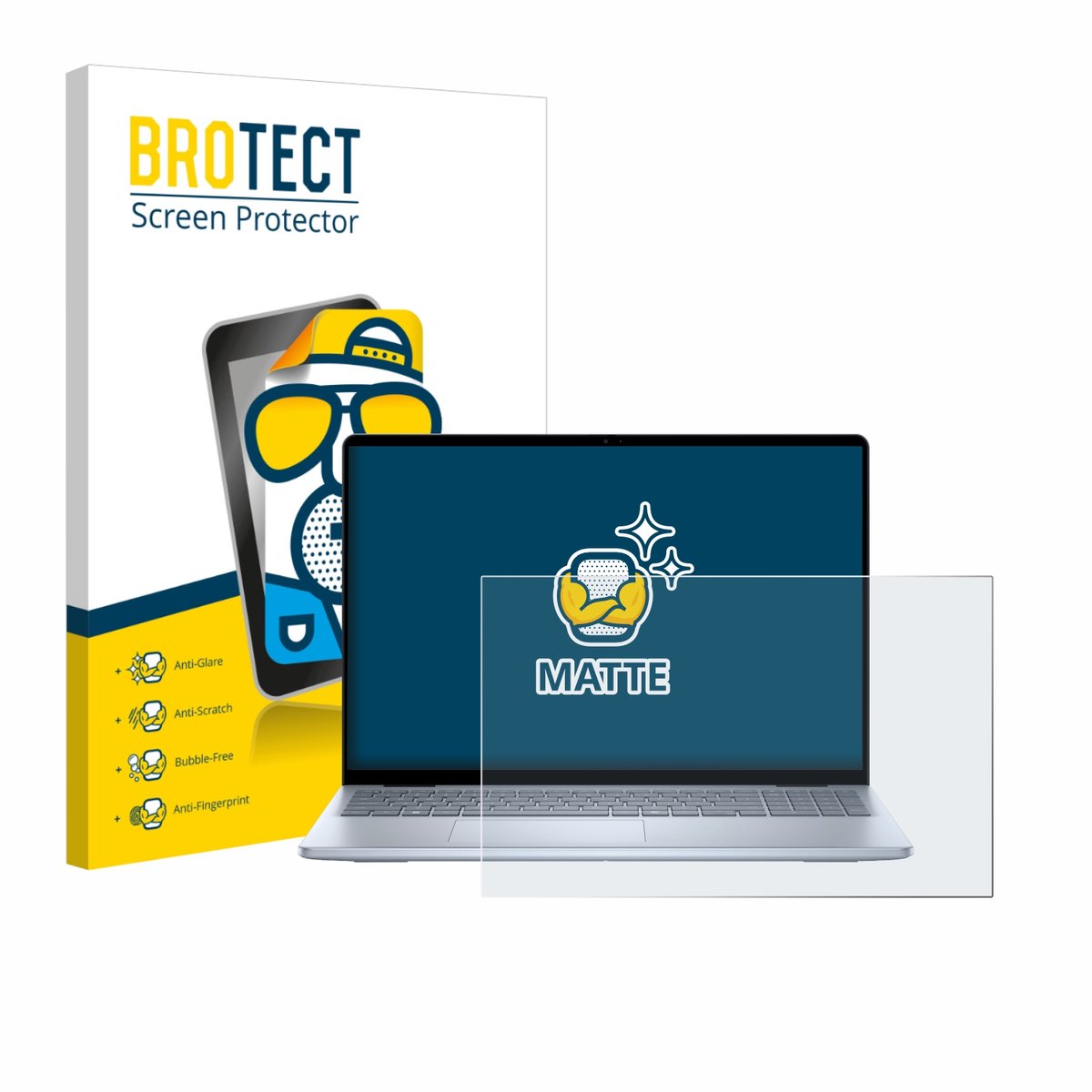 BROTECT - Screenprotector voor Dell Inspiron 16 5645 Laptop - Folie Beschermfolie matte