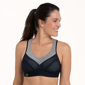 Anita Active PanAlp Wool Sport Bh 5555 Black/Melange - maat EU 80G / FR 95G