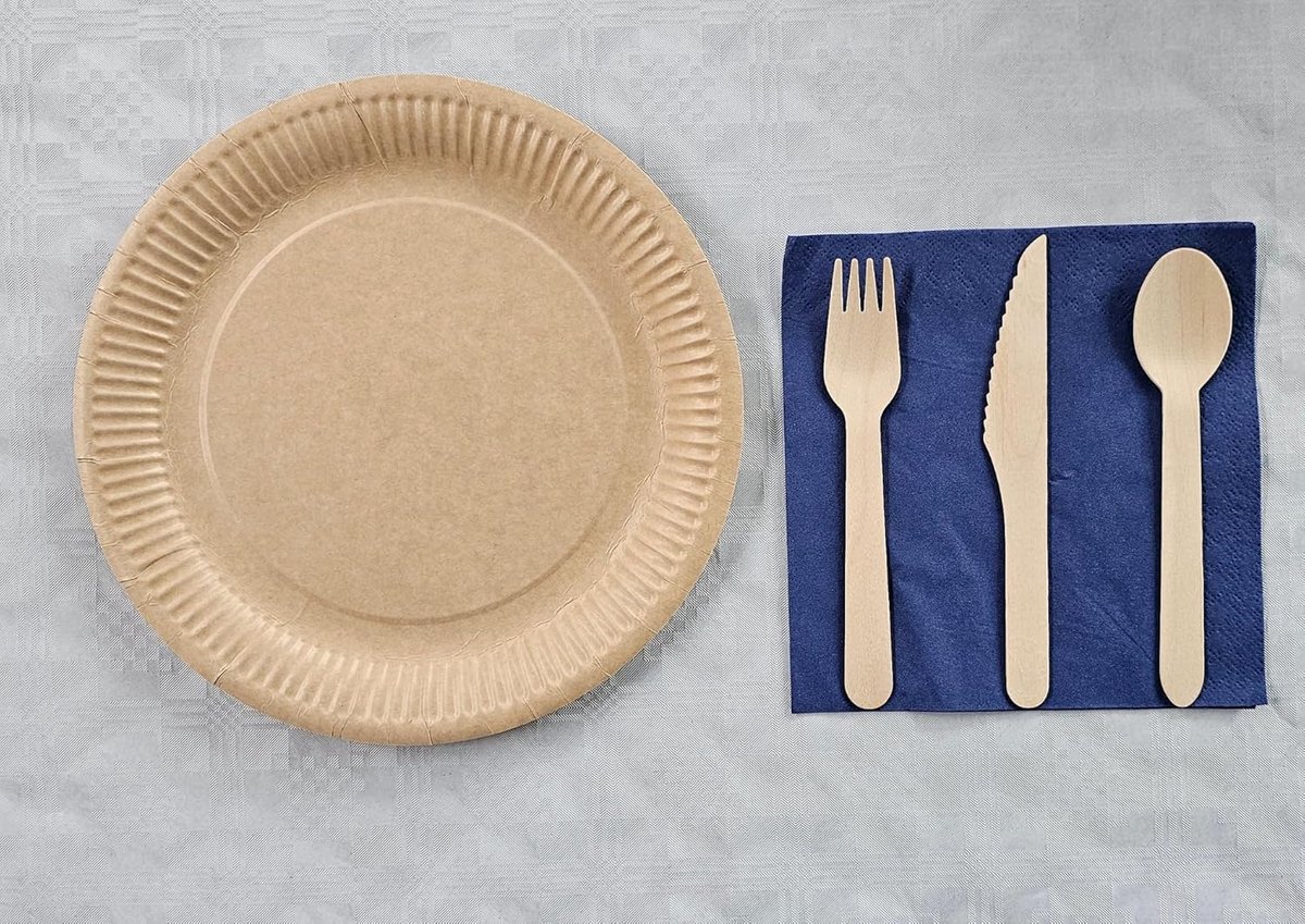1500 Blauwe Servetten 2-laags 1/4 Vouw voor Catering en Horeca
