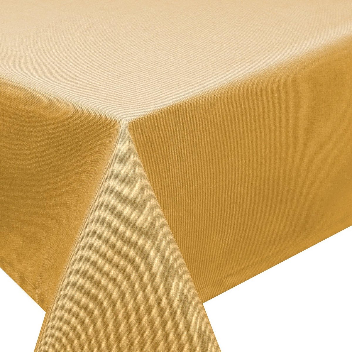 Vierkante Tafelkleed Linnenlook Champagne Waterafstotend 90x90 cm