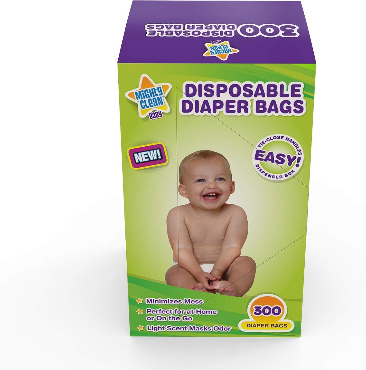 Wegwerpluiertassen met Poedergeur voor Baby's, 300 Stuks