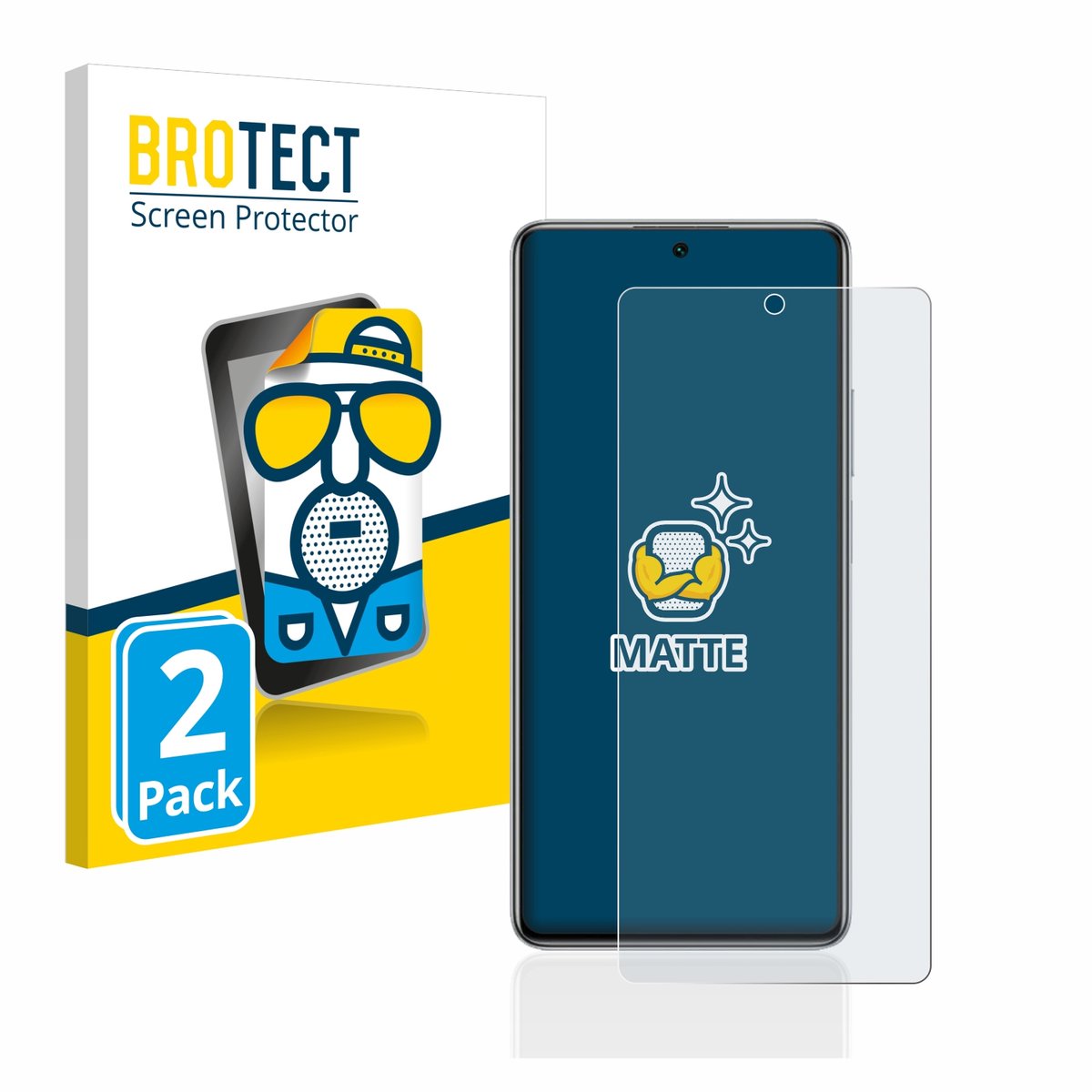 BROTECT - Screenprotector voor Xiaomi 11T Pro - Folie Beschermfolie matte 2 Stuks
