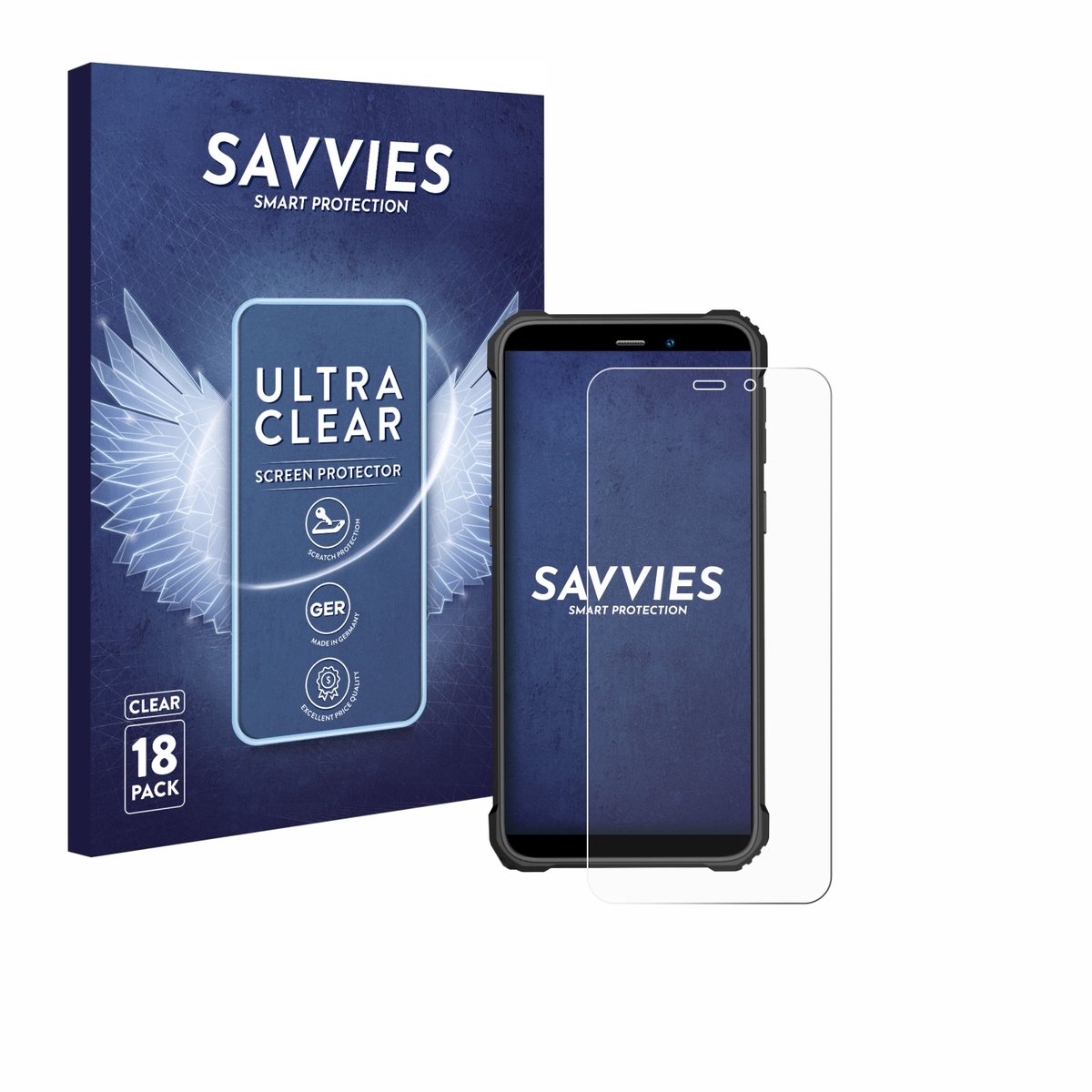 Savvies - Screenprotector voor Oukitel WP32 Pro - Folie Beschermfolie transparant 18 Stuks