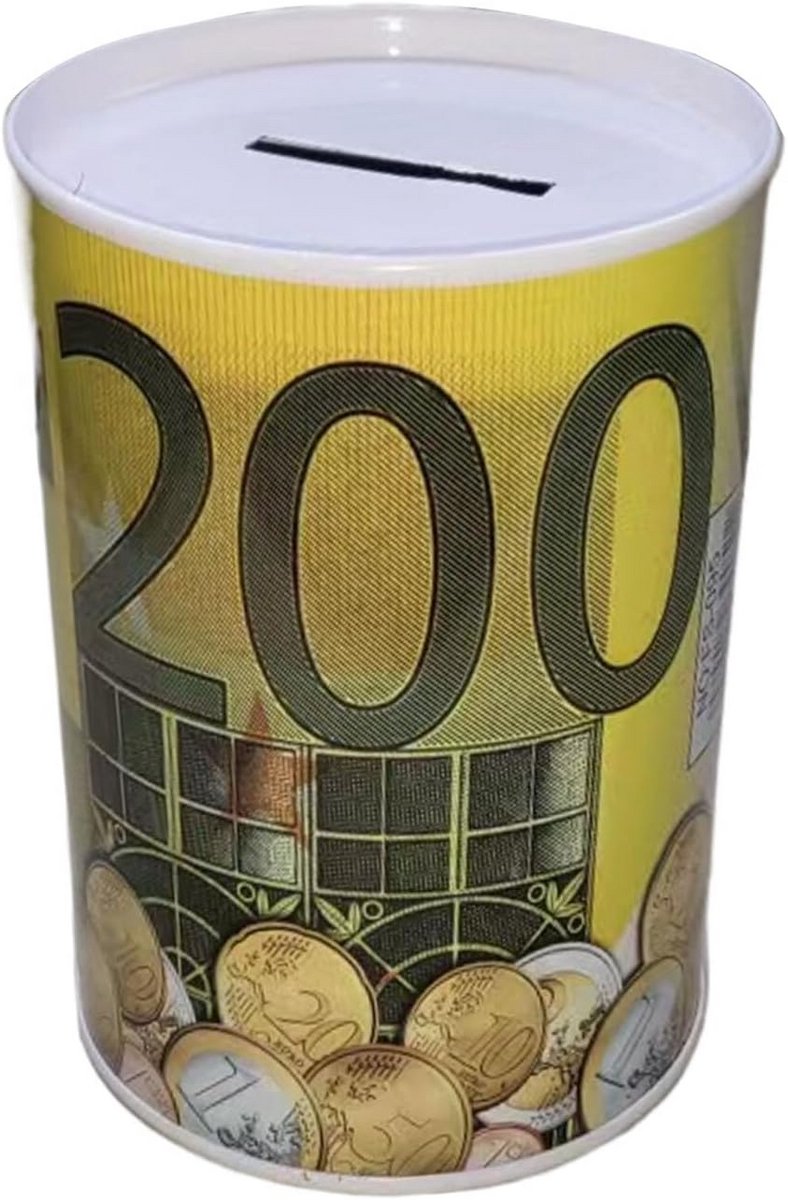 Creatieve Metalen Spaarpot voor Eurobankbiljetten en Wisselgeld