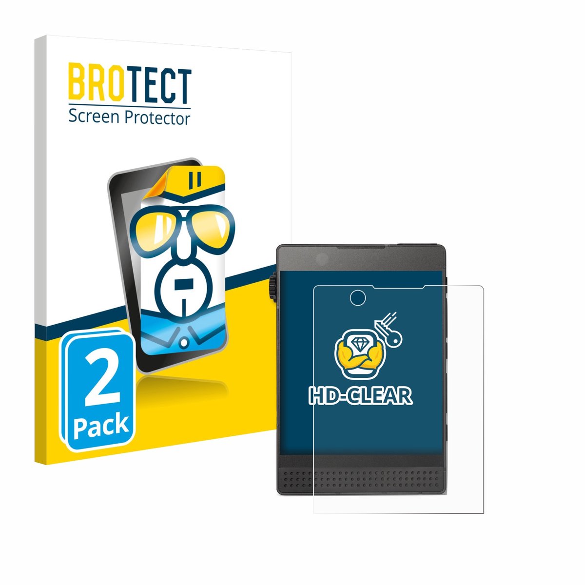 BROTECT - Screenprotector voor Light Phone 3 - Folie Beschermfolie transparant 2 Stuks