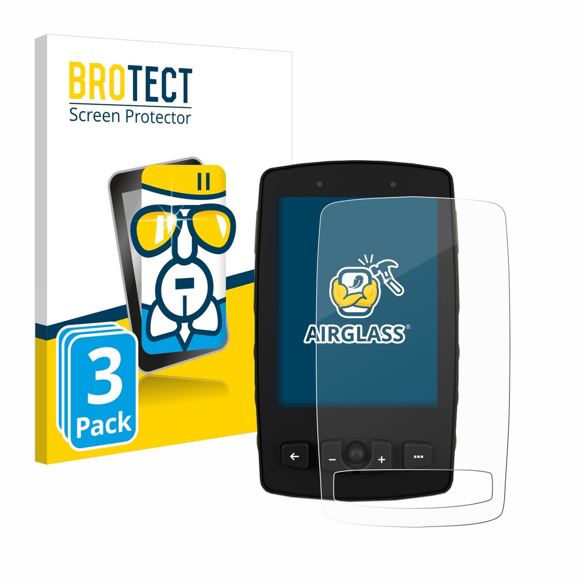 Screenprotector 3 Stuks voor TwoNav Aventura 2 Plus Beschermglas transparant
