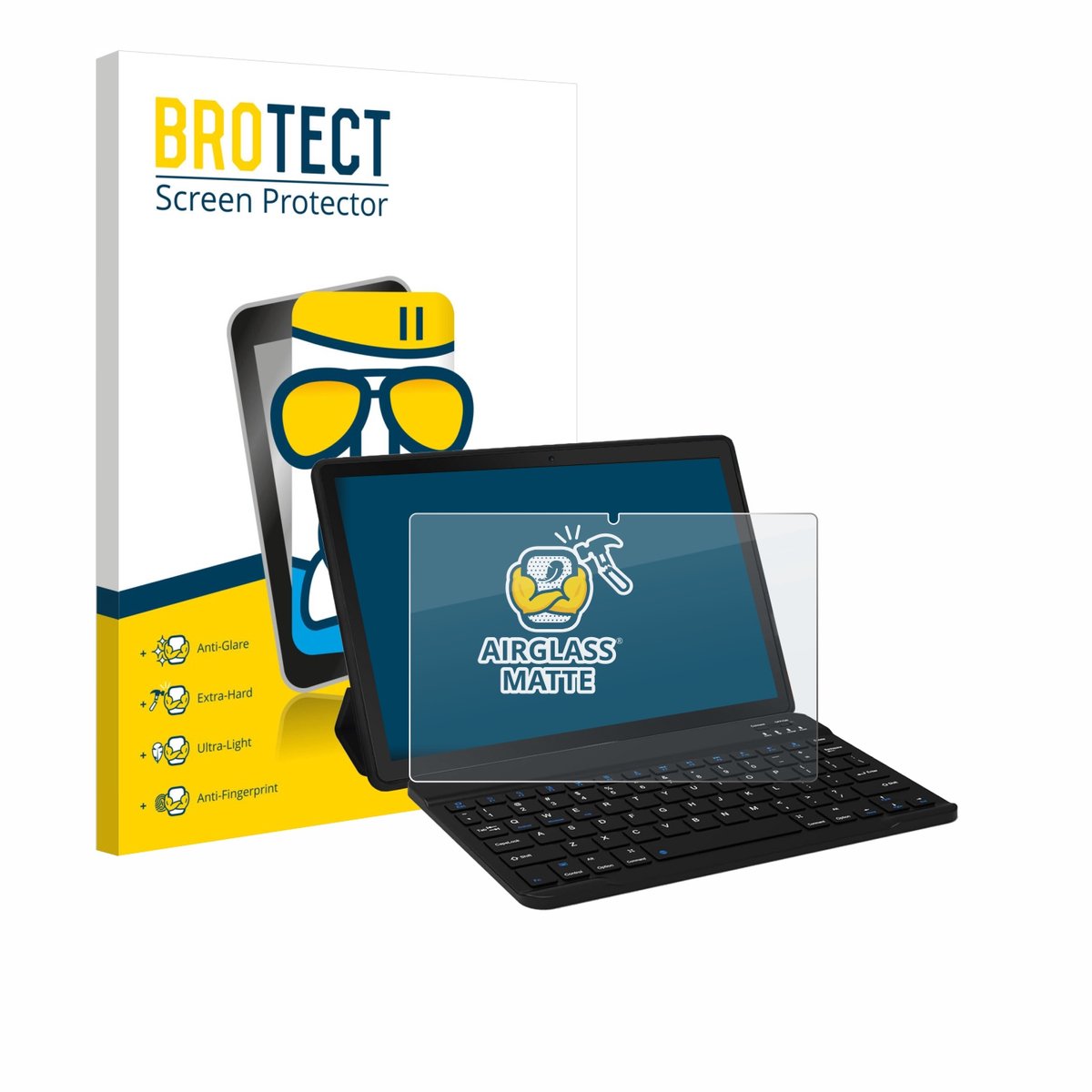 BROTECT - Screenprotector voor Laptok YXPA7LBK 11" - Folie Beschermfolie Beschermglas matte