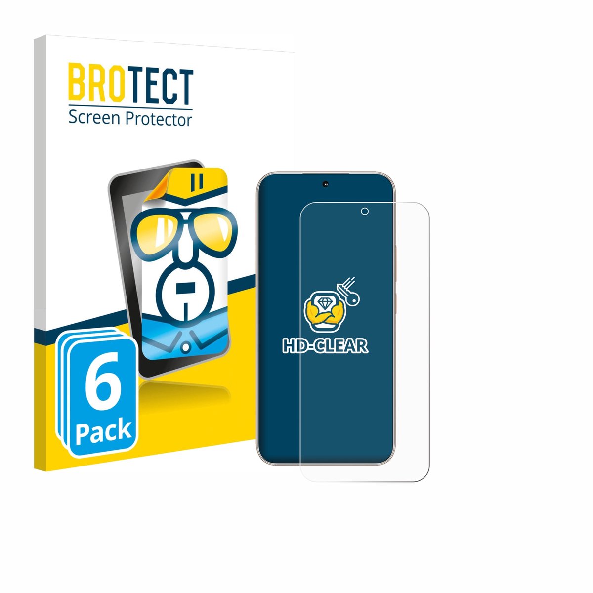 BROTECT - Screenprotector voor Honor 400 - Folie Beschermfolie transparant 6 Stuks