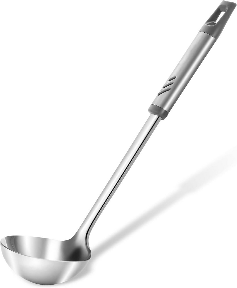 Soeplepel 35,3 cm Roestvrijstaal Hittebestendig Handvat 4 Oz