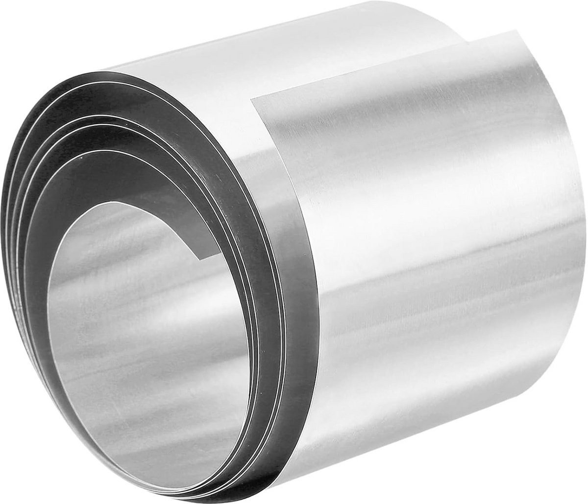 Roestvrij Staal Rol 304 - 4,5 cm Breed x 1 Meter - Dunne Plaat voor Dakgoot Reparatie en Doe-Het-Zelf