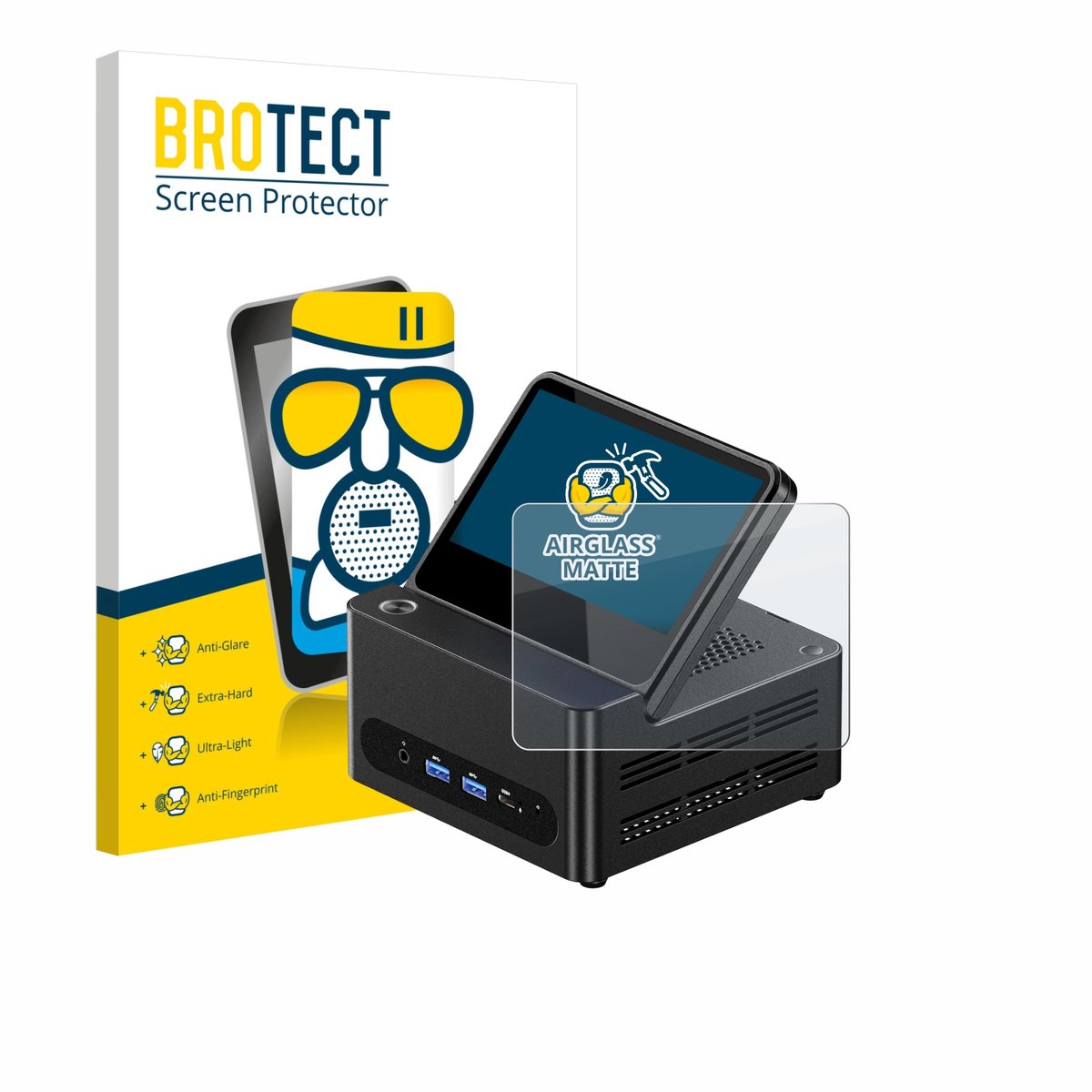 BROTECT - Screenprotector voor AOOSTAR G-FLIP H255 - Folie Beschermfolie Beschermglas matte