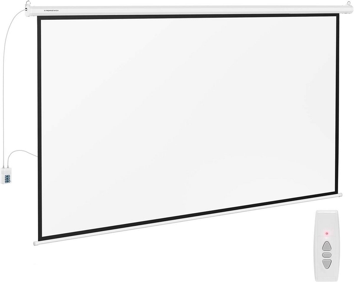 Gemotoriseerd Projectiescherm 302 x 201 cm - Full HD en 4K Geschikt - Wit Doek Zwarte Rand