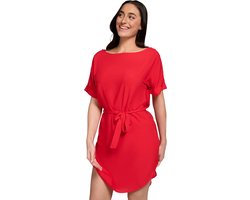 Ten Cate Basics dress kaftan bright red voor Dames | Maat L