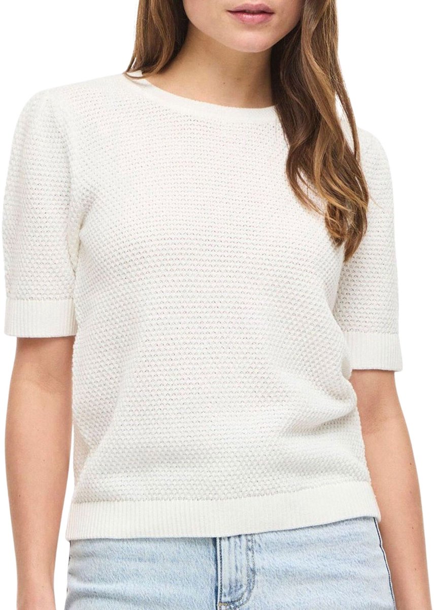 VILA - VIDALO O-NECK S/S KNIT TOP - NOOS Dames T-shirt