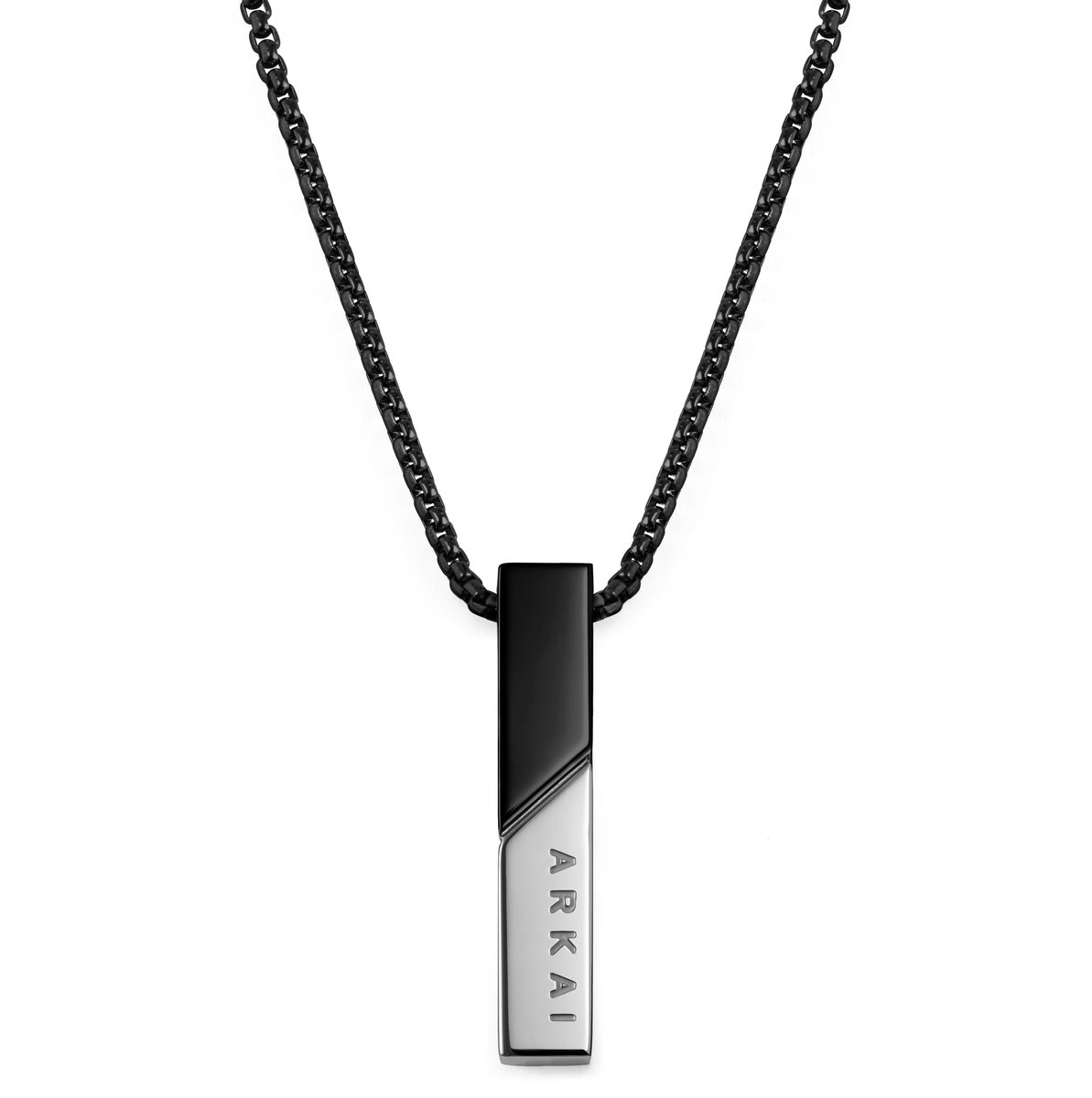 Rico Zwart & Zilverkleurige Ketting met Hanger