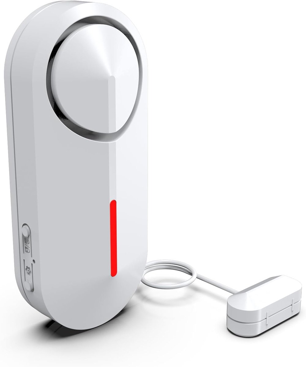 Watermelder Sensor - Lekkage Detector - Huisbeveiliging - Directe Alarmmelding - Compact Formaat - Wit