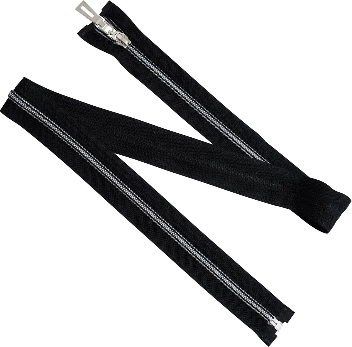 Spiraalritsen Set - Naai Ritsen - Kleding Reparatie - Deelbaar 80 cm - Zwart