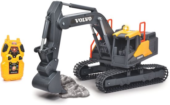 Dickie Toys RC Volvo Graafmachine - Vanaf 3 jaar - Licht en geluid - Bestuurbaar