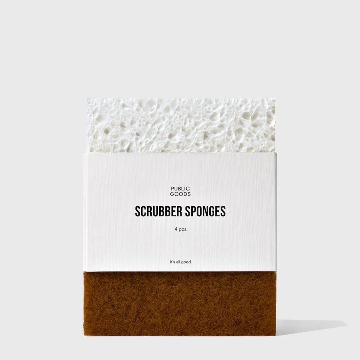Scrubber Spons - Reinigingsspons - Keuken Schoonmaken - Plantaardige Cellulose - 4 Stuks