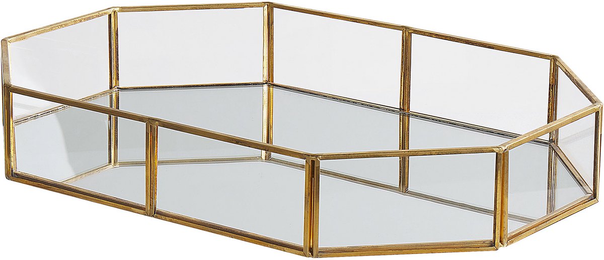 BELIANI CHABRIS - Dienblad - Goud - Glas