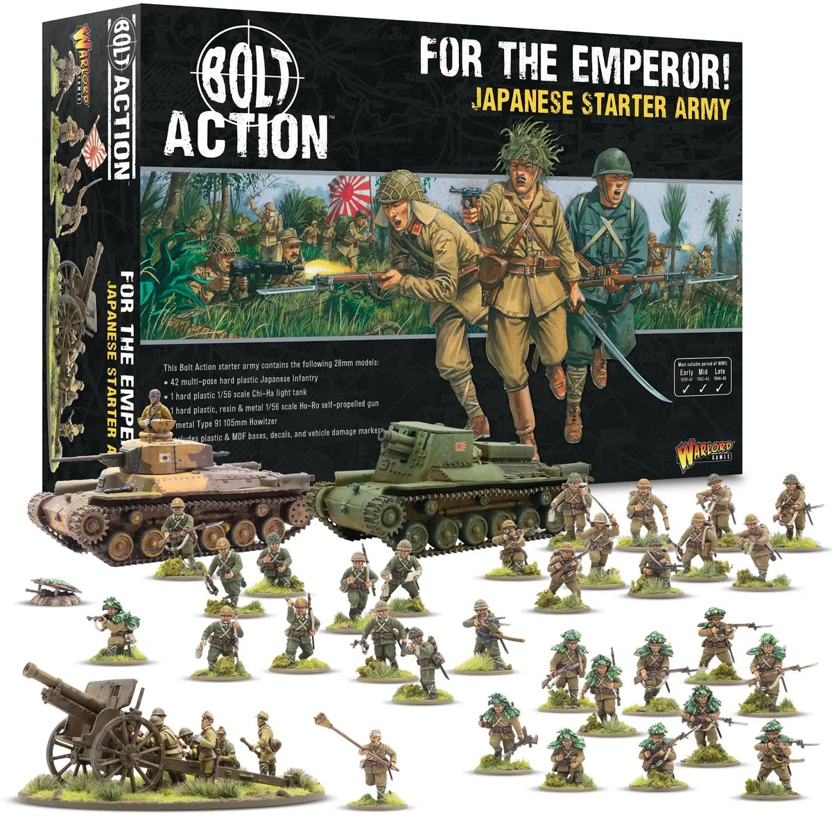 For the Emperor Japanese Starter Army (Bolt action nieuw)
