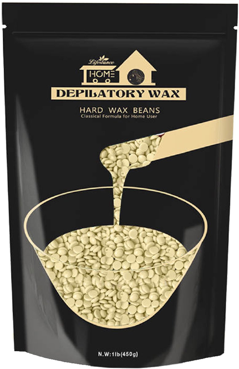 Lifestance Wax beans - Cream - Parels - Wax bonen - Ontharen - Harsen - Waxen - 450 gram