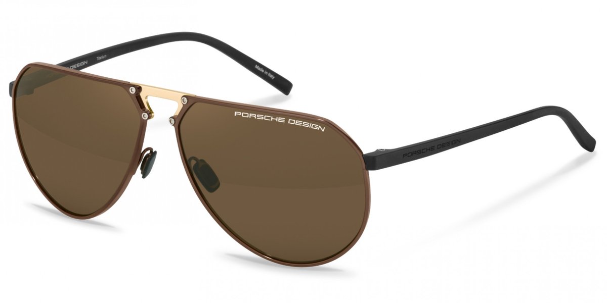 Porsche Design P8938 Brown/gold 64/14/145 MAN Zonnebrillen
