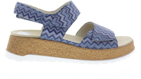 Dames Sandalen Waldlaufer H-libby 990001-141-198 Jeansblauw - Maat 40