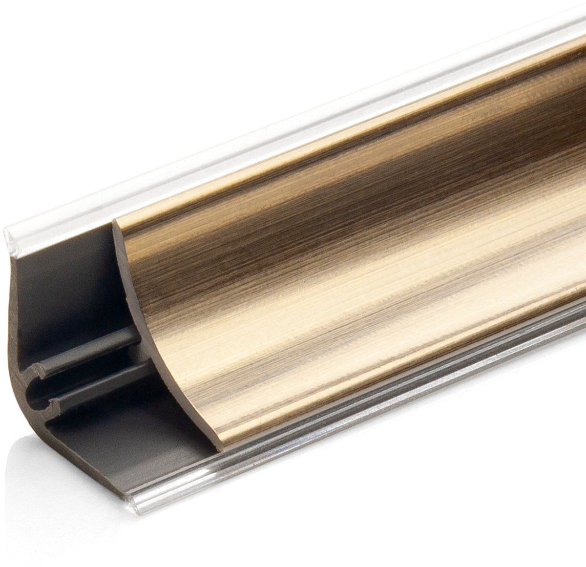 DQ-PP 3 m HOEKLIJST - Chroom - 13 x 13 mm - PVC - Keukenlijst, Werkblad Afwerkingslijst, Keukenafwerkingslijst, Wandafwerkingslijst, Tafelbladlijsten