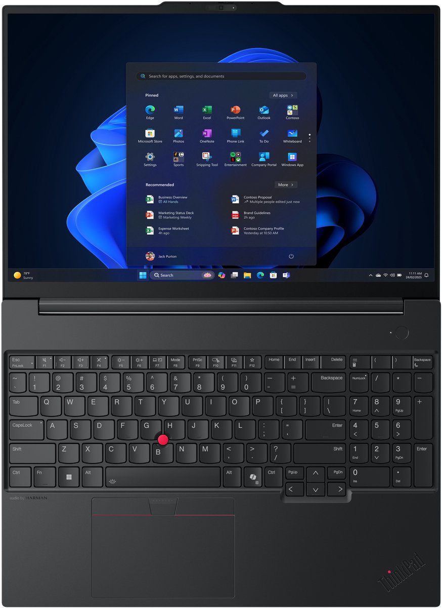 Lenovo ThinkPad E16 Gen 3 (AMD) - Zakelijke Laptop - 16 inch - 32GB/256GB thumbnail 3