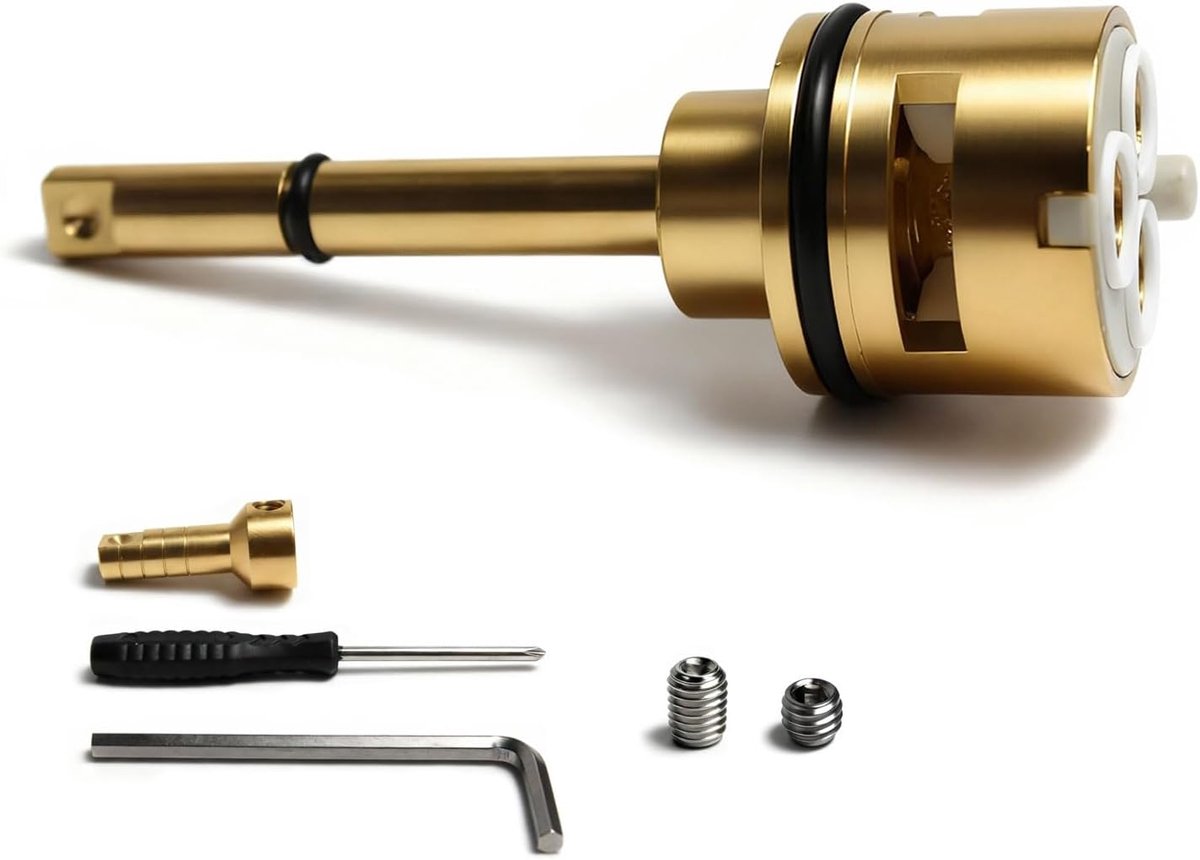 3-functie niet-gedeelde omstelcartridge geschikt voor R11000 R22000 RP71718 douchekraanventiel, reparatieset voor doucheomstelkraan met 3 aparte + 3 uit-standen.