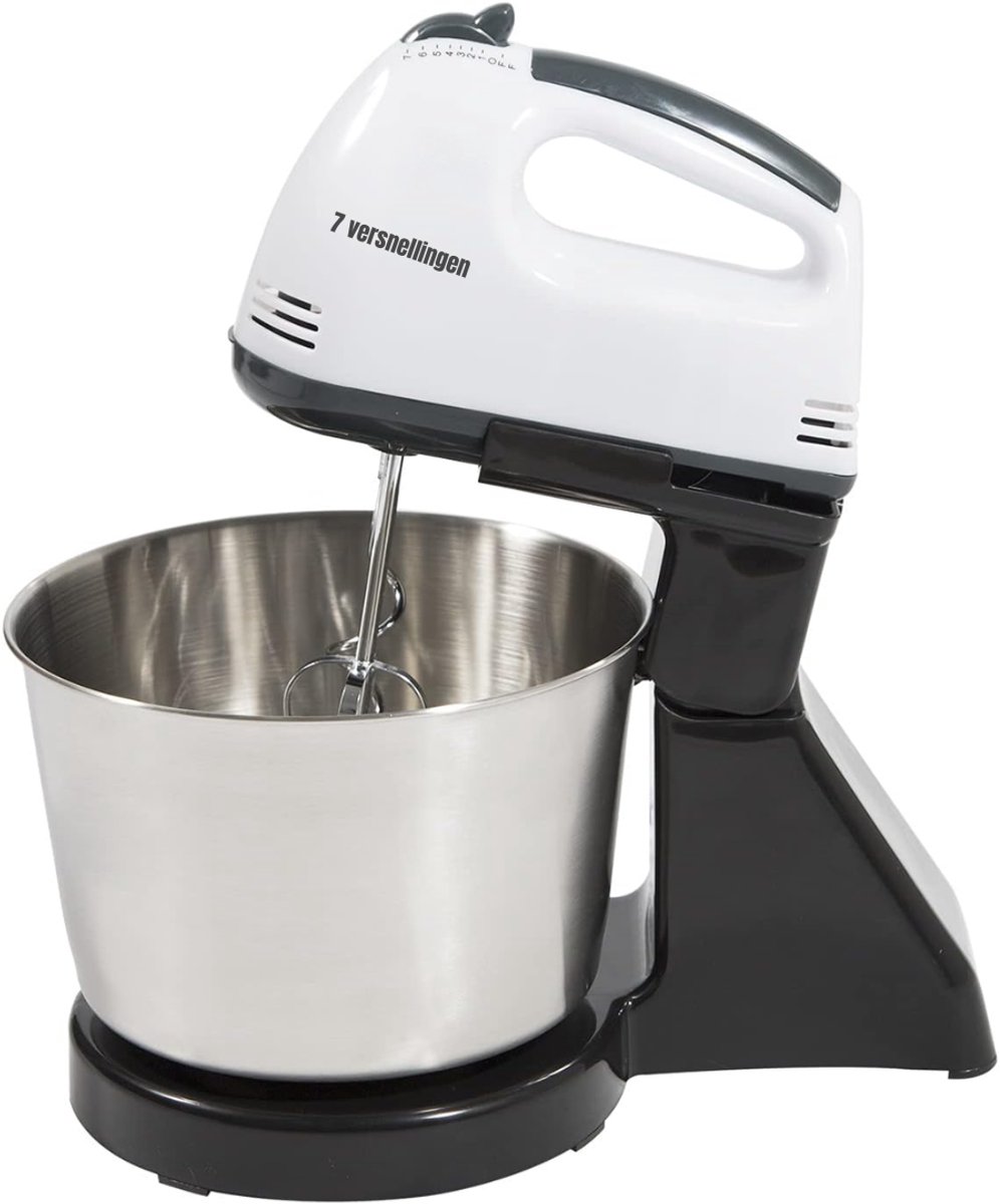 RWB® Mixer met Mengkom - Keuken Mixer - Mix Machine - Zwart - 30 x 21 x 20 cm