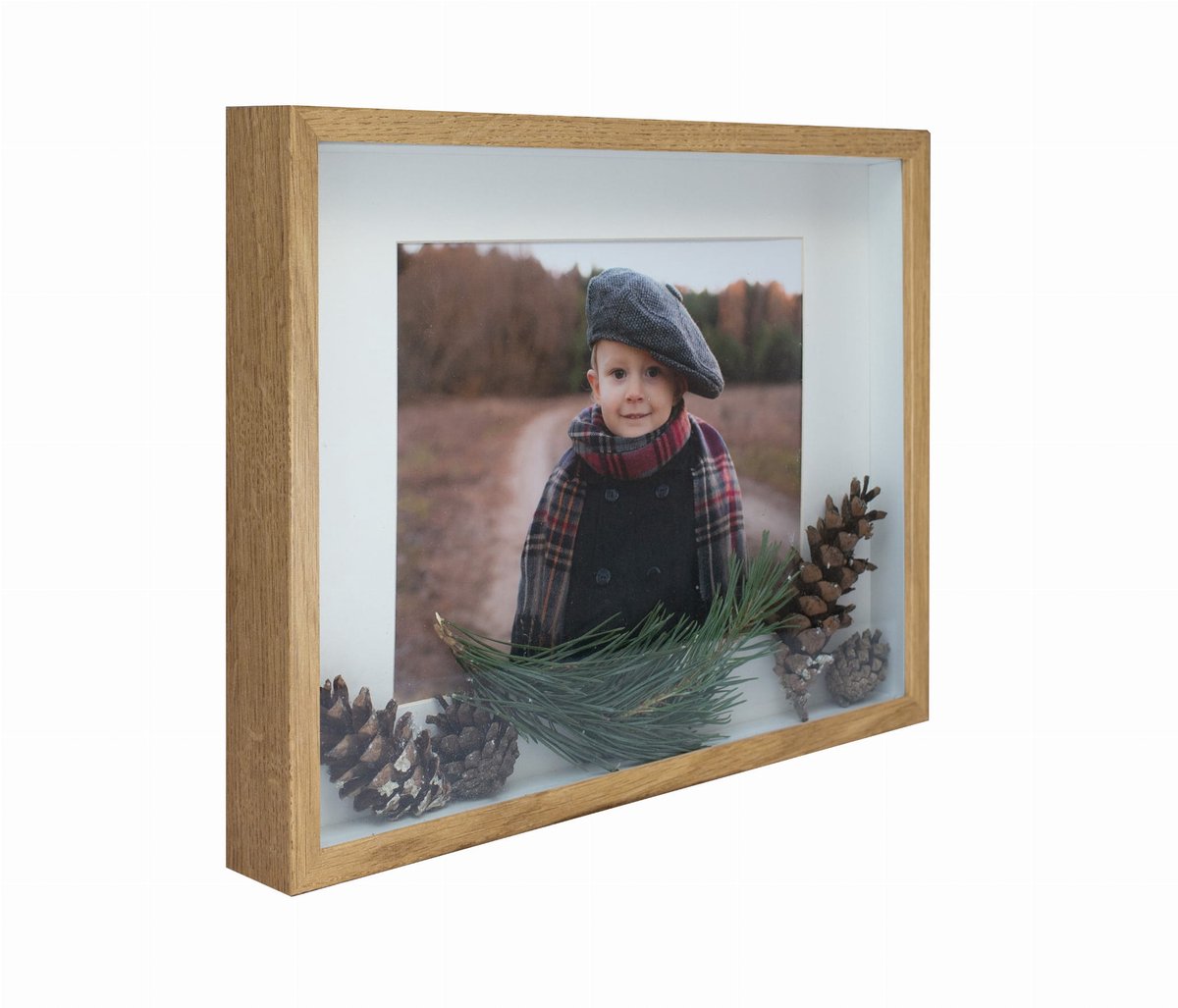 BD Art - 3D Schaduw Box Fotolijst - 28x35cm - Houten - Met Passe-Partout