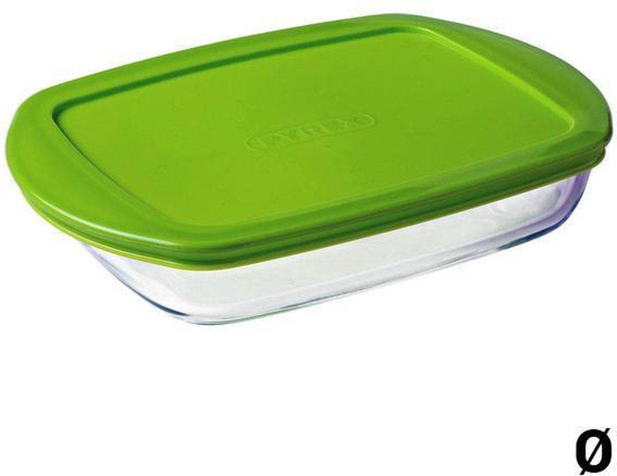 Pyrex - Cook & Store Schaal Rechthoek met Deksel 1,6 liter - Glas - Transparant — cadeau in Kookcadeaus - foto 4