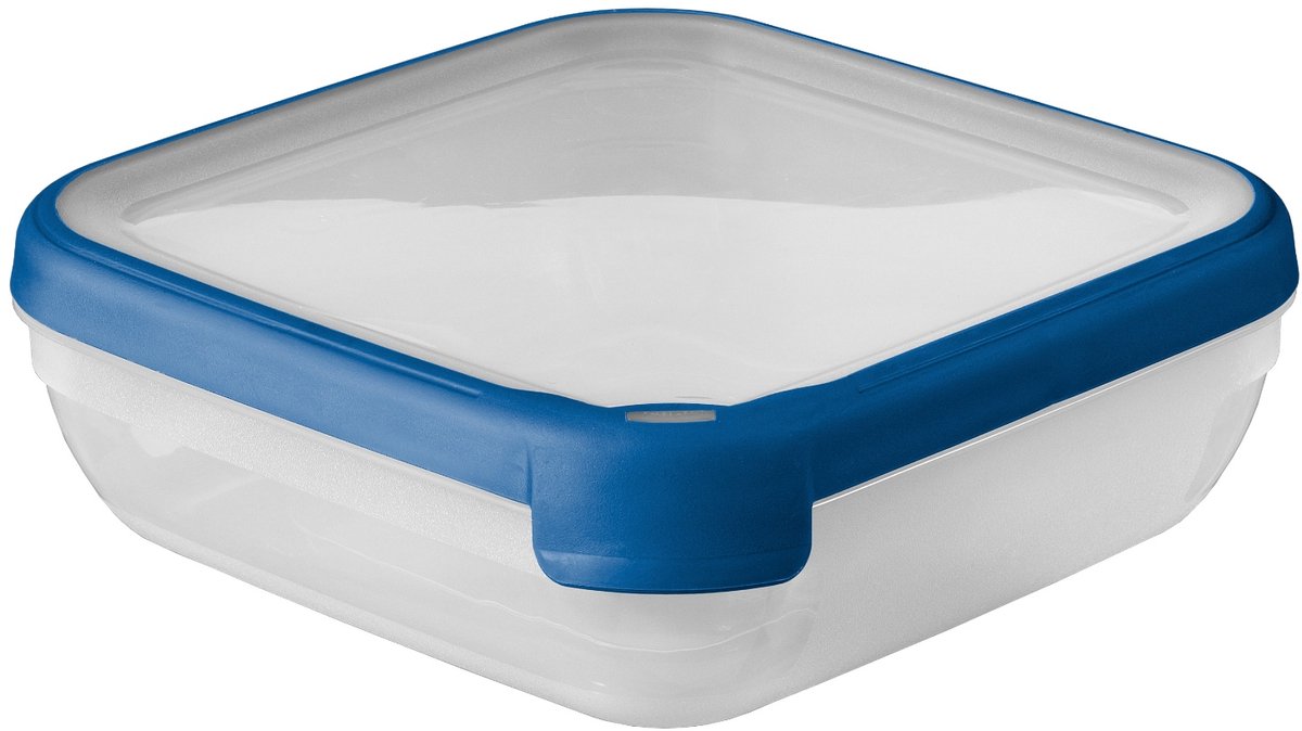 Curver Grand Chef Eco - Vershouddoos - 1,6L - Vierkant - Blauw/Transparant